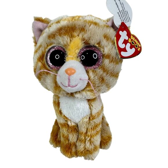 Ty Other - 5 for $25| TY Beanie Boos TABITHA the Cat w/ Glitter Eyes 6" Beanbag Plush Toy